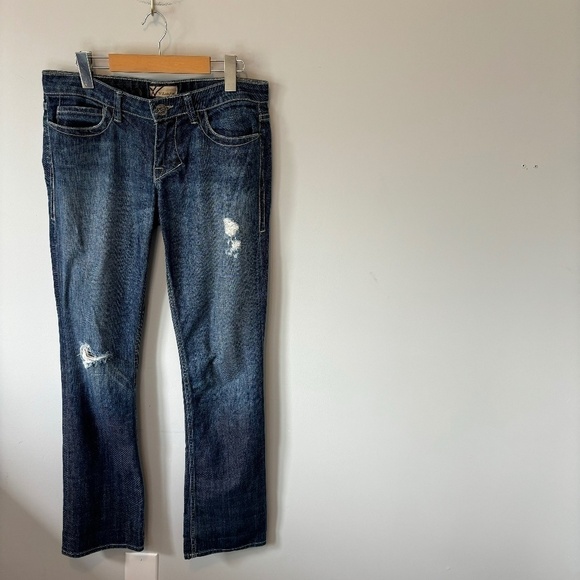 William Rast, Sadie Archangel Blue Jeans, SZ 28, Straight Leg, Distressed - Picture 1 of 8